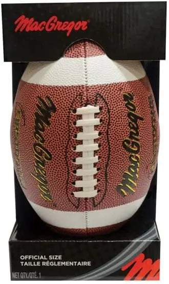 Football Durable Synthetic Cover, High Air Retention, Half Stripe & Gold Foil Design