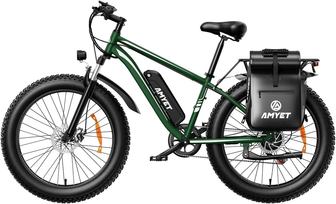 AMYET EB26 Electric Bike for Adults 1000W  48V 15AH E Bike 26" Fat Tire Mountain 31mph Dual Shock Absorber