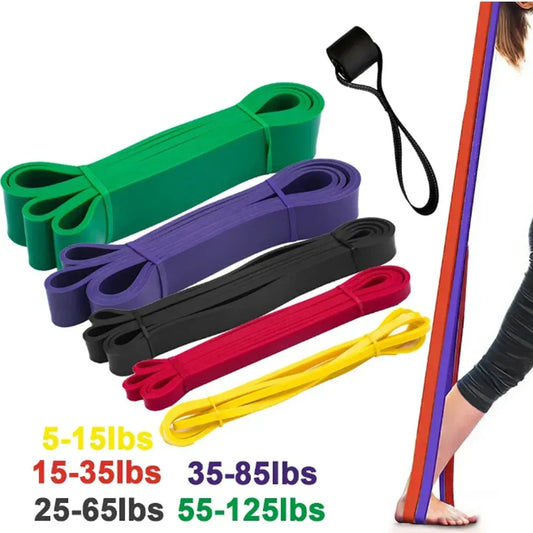 5~125lbs Tpe Gym Resistance Bands Gym Equipment for Home Boxing Yoga Exercise Equipment  Shoulder Back Rehab for Woman Man