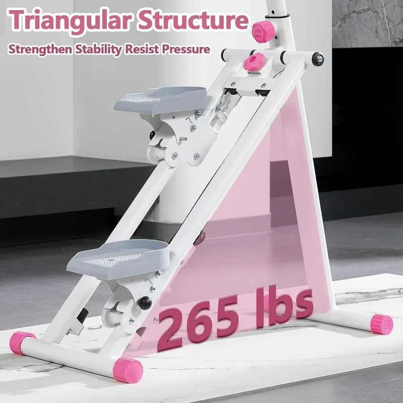 Stair Stepper for Home - Vertical Climber Workout Machine with Stable Frame, Adjustable Handlebar