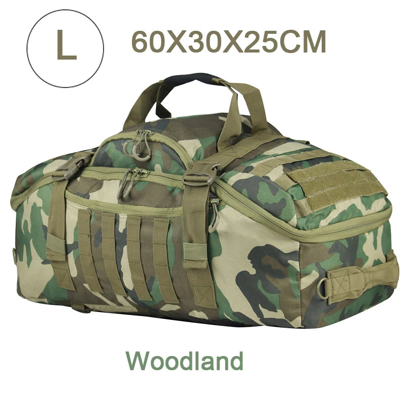 LQARMY 30L 50L 80L Outdoor Mountaineering Bag Molle Tactical Backpack Large Duffel Bag for Hiking Camping Travel