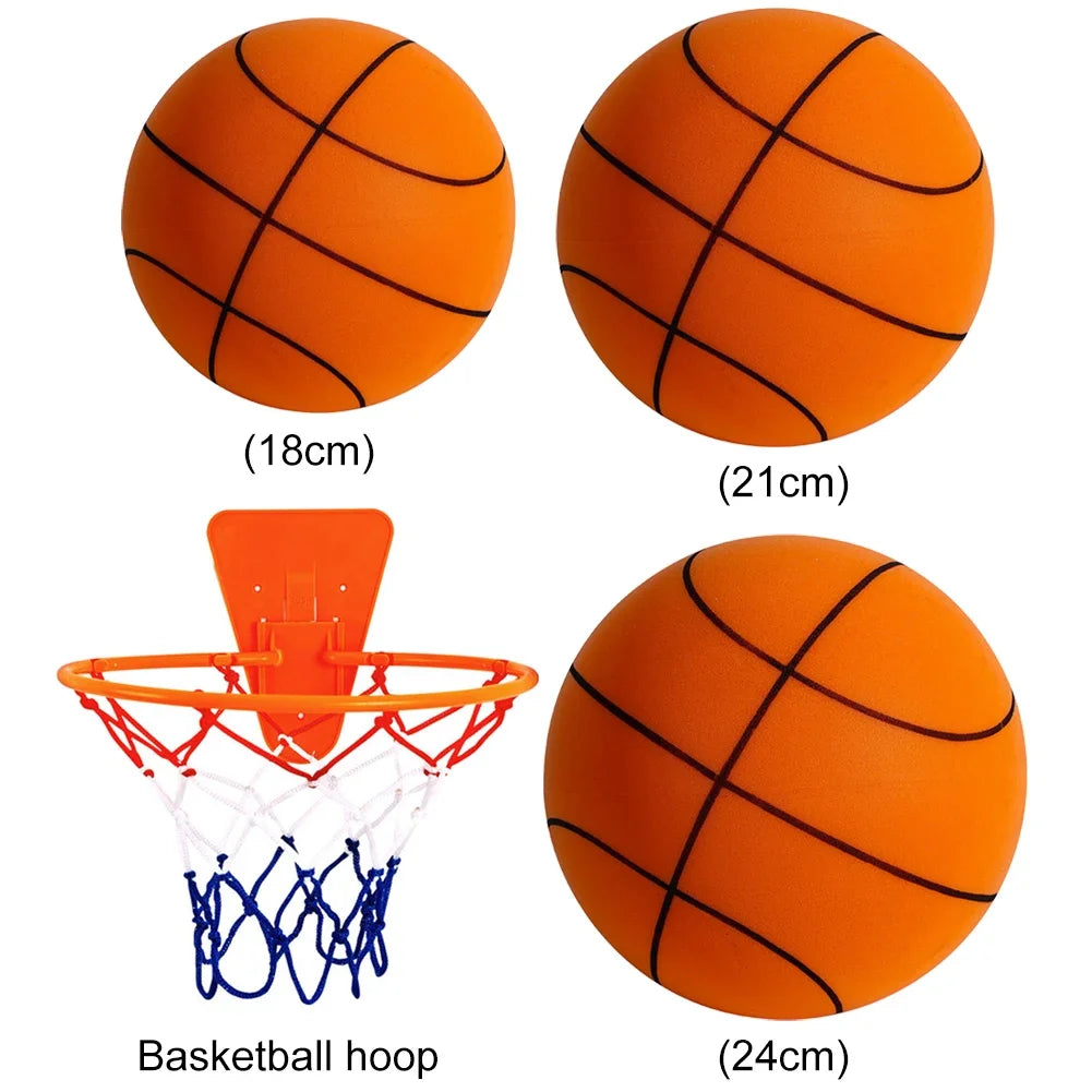 Silent Basketball Indoor Silent Foam Soccer Ball 18/21/24cm Mute Bouncing Ball Silent Basketball Ball Silent Ball Gift for Boys