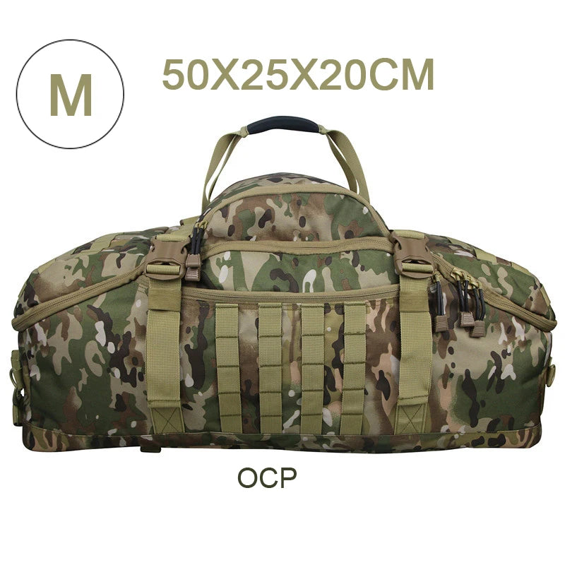 LQARMY 30L 50L 80L Outdoor Mountaineering Bag Molle Tactical Backpack Large Duffel Bag for Hiking Camping Travel