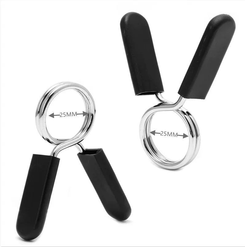 2 Piece 25/28/30 mm Barbell Clamp Spring Collar Clips  Barbell Lock