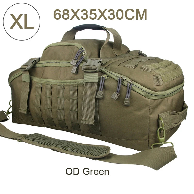 LQARMY 30L 50L 80L Outdoor Mountaineering Bag Molle Tactical Backpack Large Duffel Bag for Hiking Camping Travel