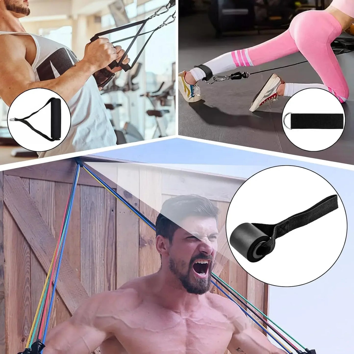 11 Pieces/Set Crossfit Latex Resistance Band Training Exercise Tube Yoga Rope Pull Elastic Rubber Expander  Belt