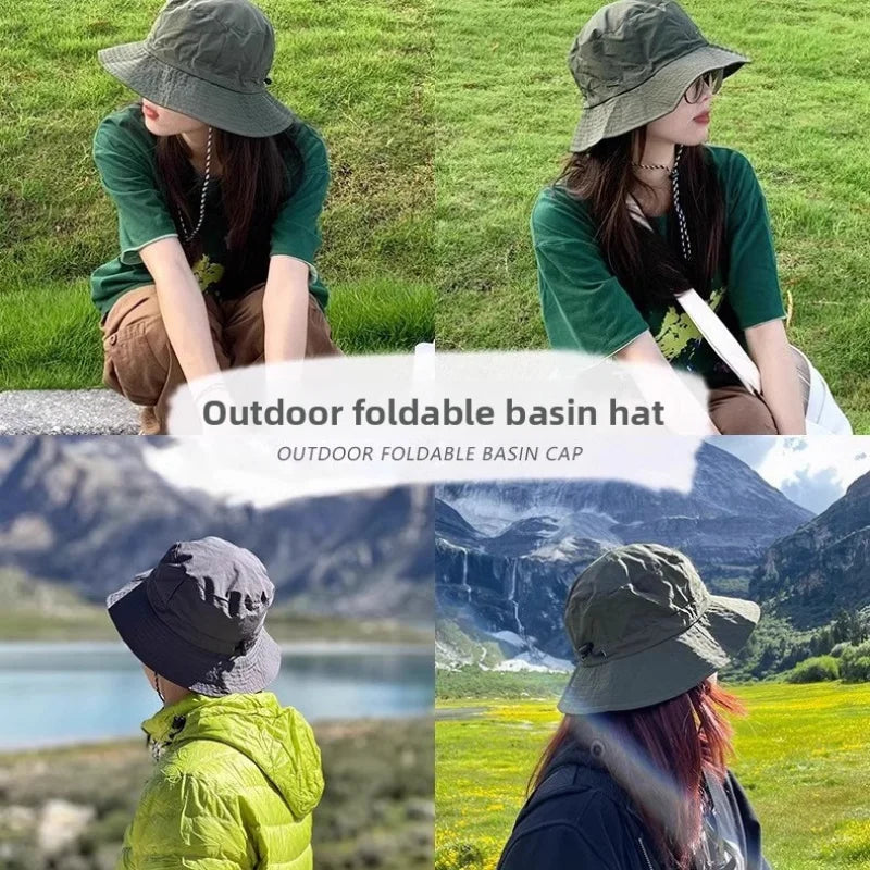 Waterproof fisherman hat women Summer Sun anti-UV protection camping hiking mountaineering caps men's Panama bucket