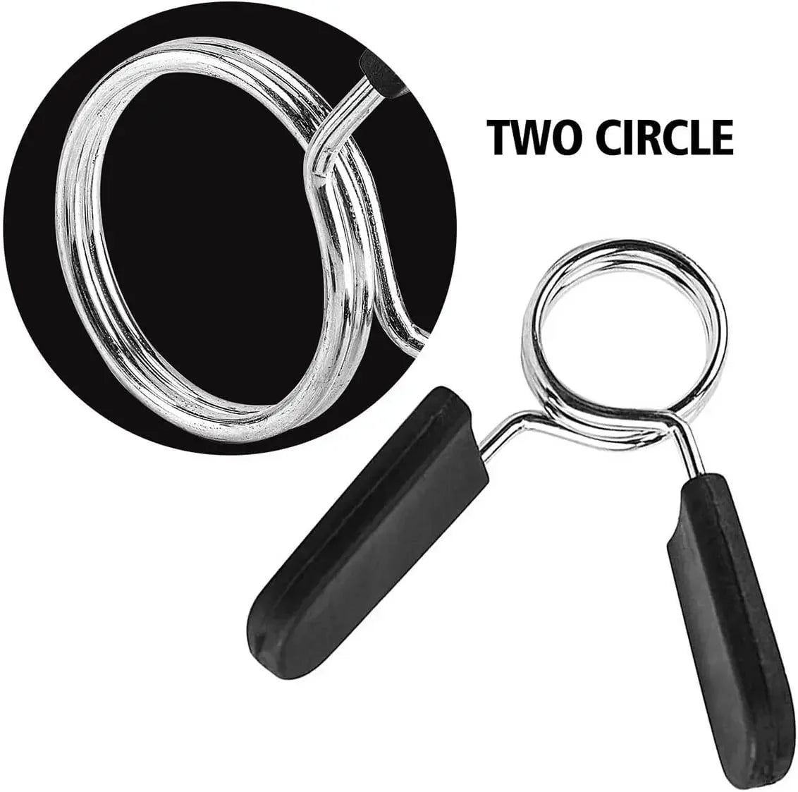 2 Piece 25/28/30 mm Barbell Clamp Spring Collar Clips  Barbell Lock