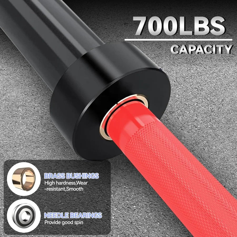 Barbell Bar for Weightlifting 4FT Short (500LB)  EZ Curl Bar Fits 2" Standard Plates