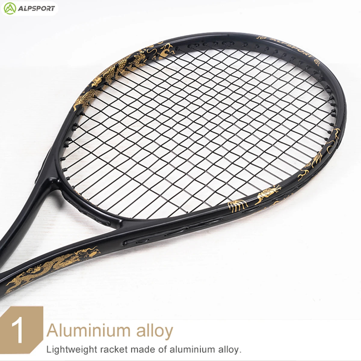 ALPSPORT JL T800 Carbon Fiber Tennis Racket , Professional Training Racket