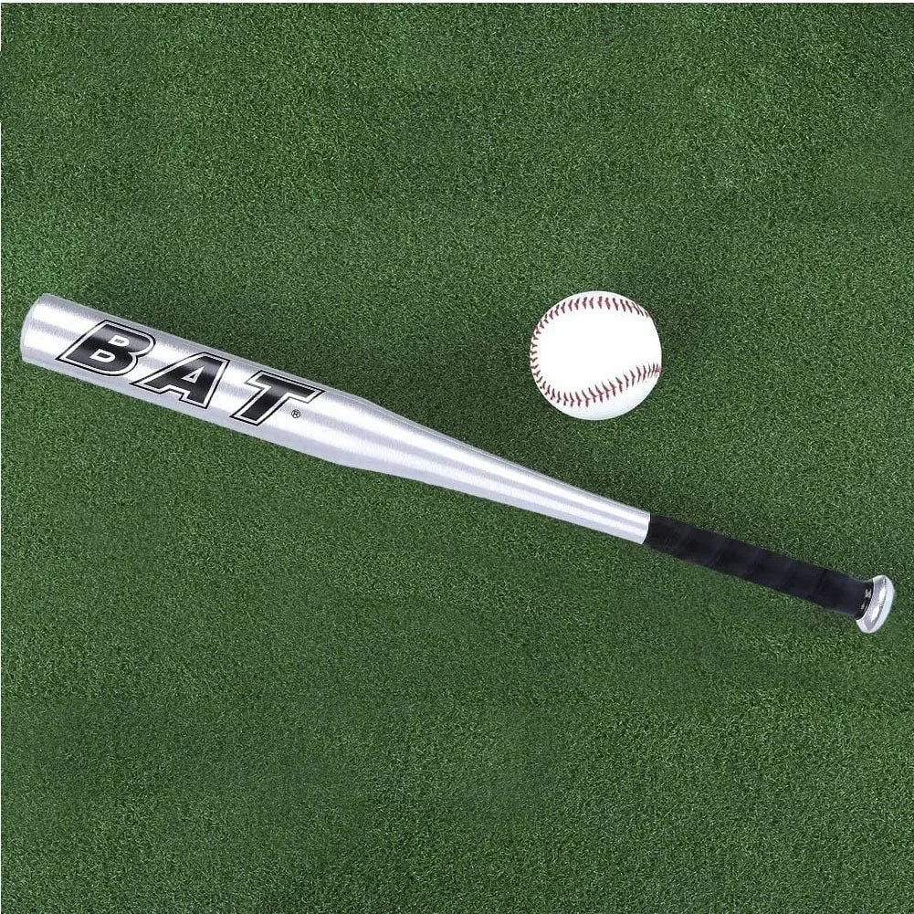 20/30"  Baseball Bat Aluminum Alloy Thickened Baseball Bat Silver/ Black